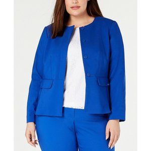 Calvin Klein Plus Size Peplum Blazer